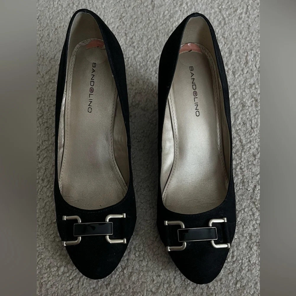 Bandolino Black Women’s Wedge Heels, Size 7